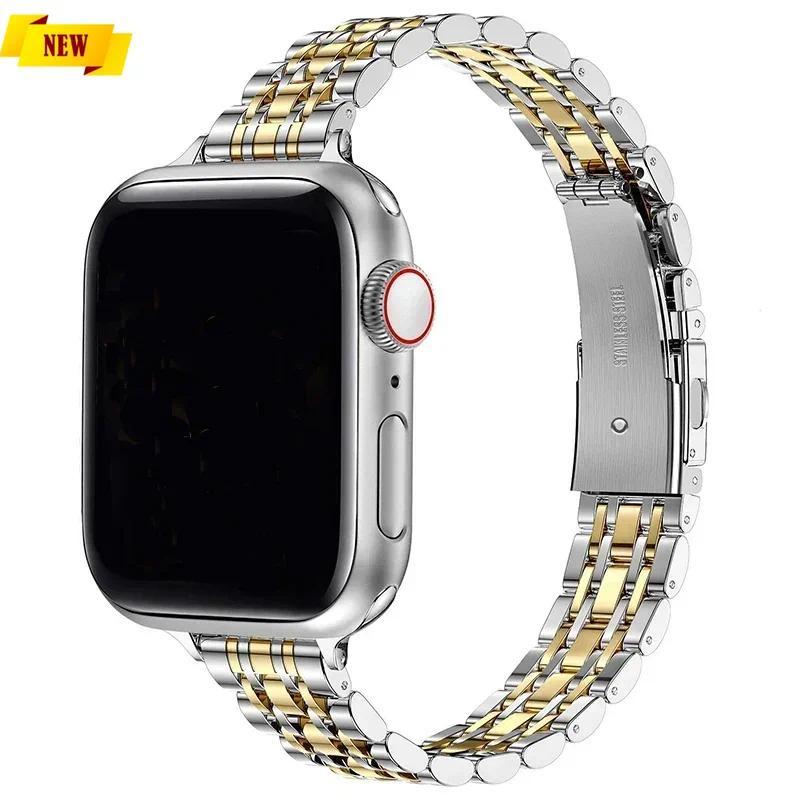 Stainless Steel Strap For Apple Watch Ultra 2 Band 49mm 42 44mm Metal Bracelet iWatch Series 10 46mm 9 8 7 6 SE 5 4 3 45mm 41mm