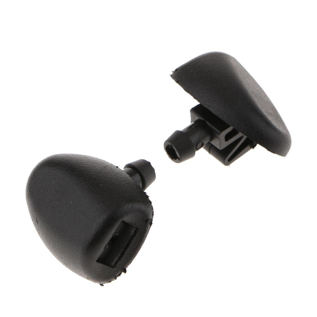 Set 2 Car Front Windscreen Spray Washer Jets Nozzle for Peugeot 206 407