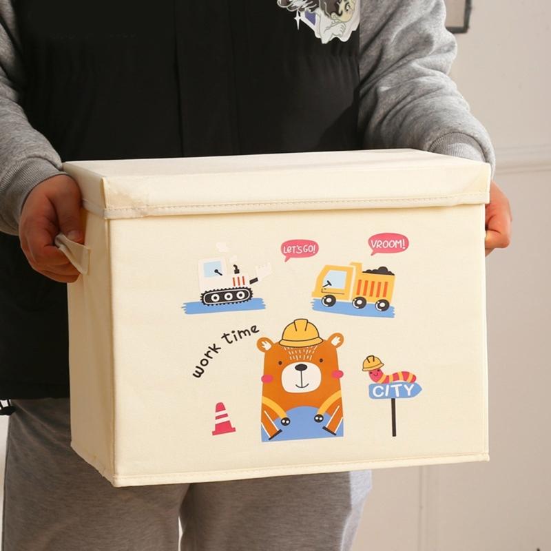 Practical Foldable Cubes Shelf Storage Bins Space Saving Toy Storage Case for Childrens Toy Bedroom Organization
