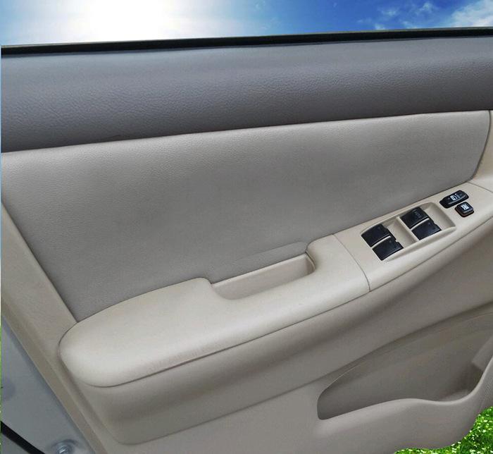 Leather Door Panel & Armrest Cover for 2002-2015 Toyota Corolla Interior Enhancement