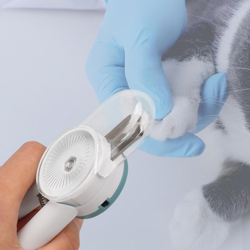 LED-Lit Pet Nail Clippers with Safety Guard Pet Claw Grooming Scissors for Dogs Cats Small Animals Paw Nail Trimmer Pet Supply