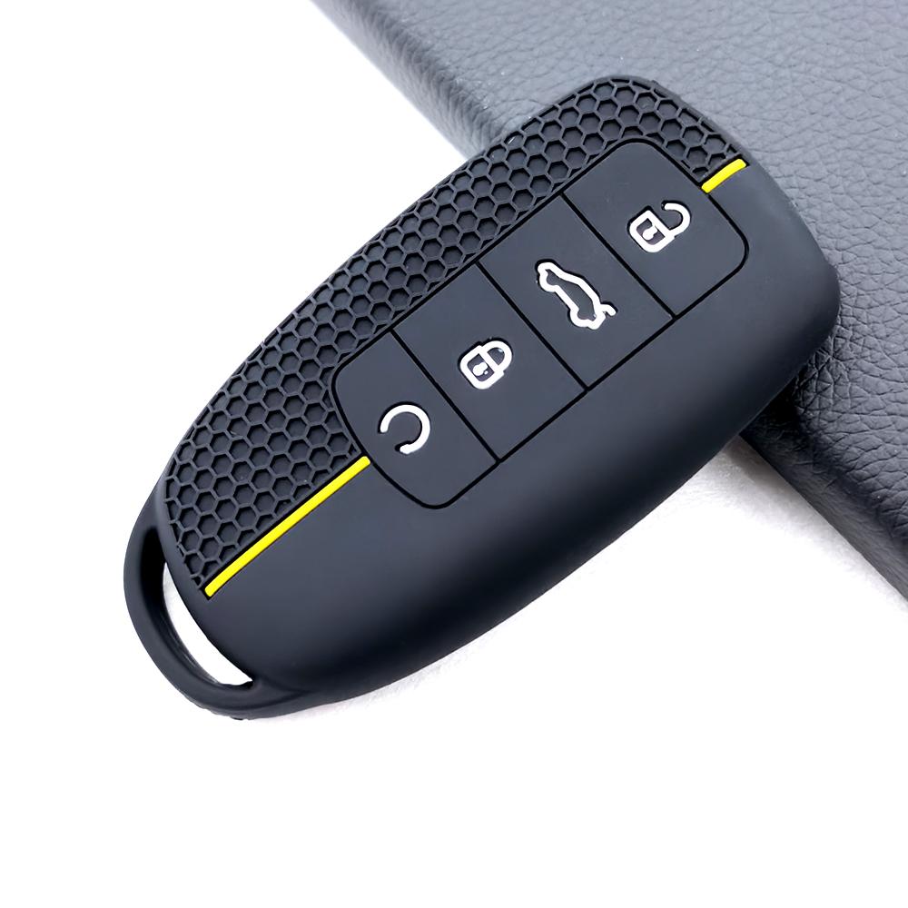 Silicone Key Case Cover Remote Fob Shell For Chery Omoda 5 C5 Tigo 7 8 Pro Max Tigo 7 8 Plus Arrizo 5 Plus Holder Accessories
