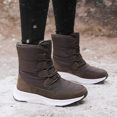Winter Women's Boots Cotton Boots Outdoor High Top Padded Warm Thick Bottom Cotton Shoes Snow Boots Women