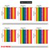 2pcs Window Curtains Rainbow Pride Versatile 100% Polyester  Without Electricity summer party decorations Use for Indoor