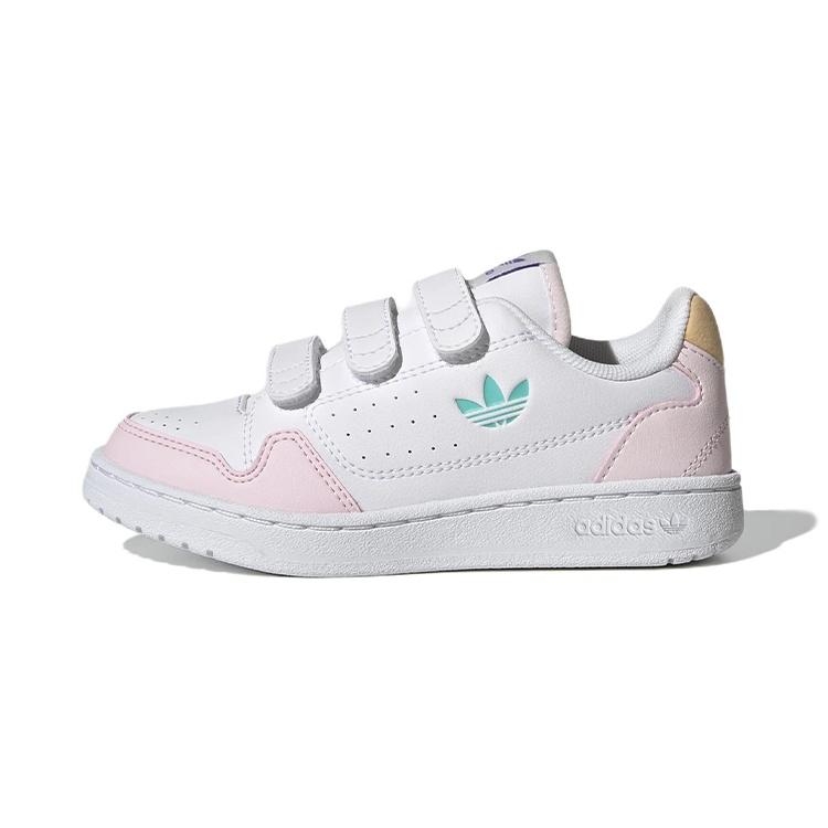 (PS) adidas originals NY 90 White Purple Pink Kids GY1173 EU 30