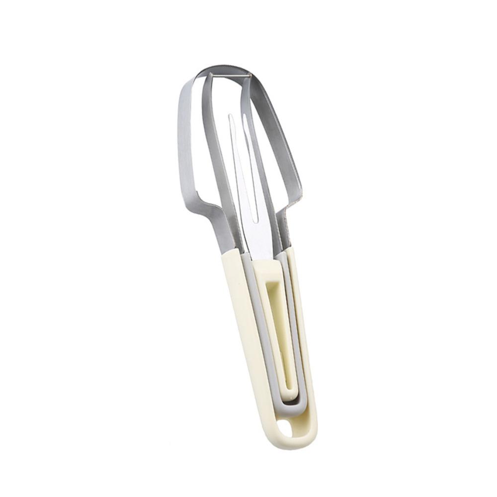 Stainless Steel Watermelon Cutter Set 3 in 1 Watermelon Slicer Outdoor бежевый