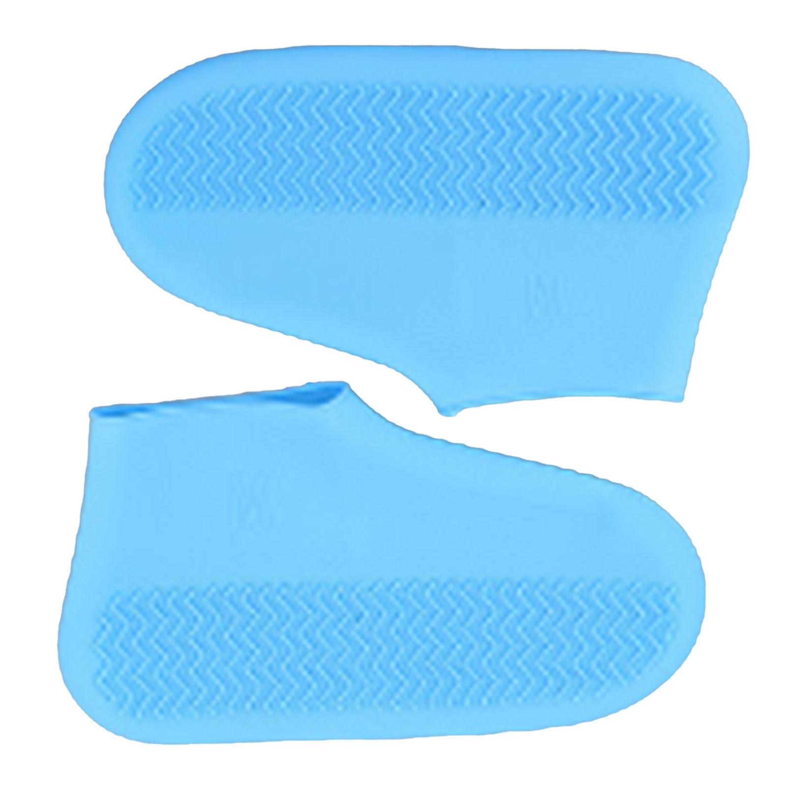 

Водонепроницаемые чехлы для обуви Силиконовые Нескользящие Чехлы для обуви от дождя Многоразовые Унисекс Защита для обуви Галоши для улицы Синий S S 8.9 X 1.5in синий