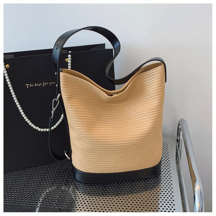 

Весна-лето 2025 новая плетеная женская сумка сумка через плечо рюкзак сумочка сумка для ланча маленькая сумочка чёрный