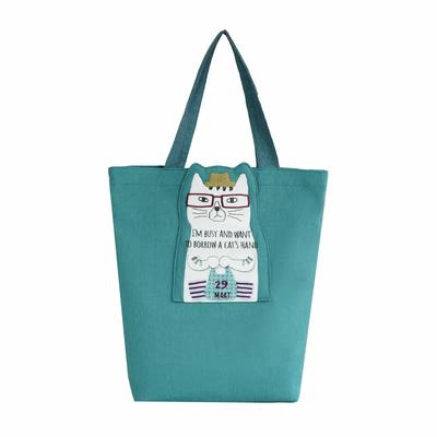 [Kusuguru Japan] Nekomaruke Tote Bag BG