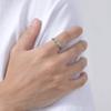 Fashionable Men's & Women's Oval Carved Stainless Steel Ring - RC-734