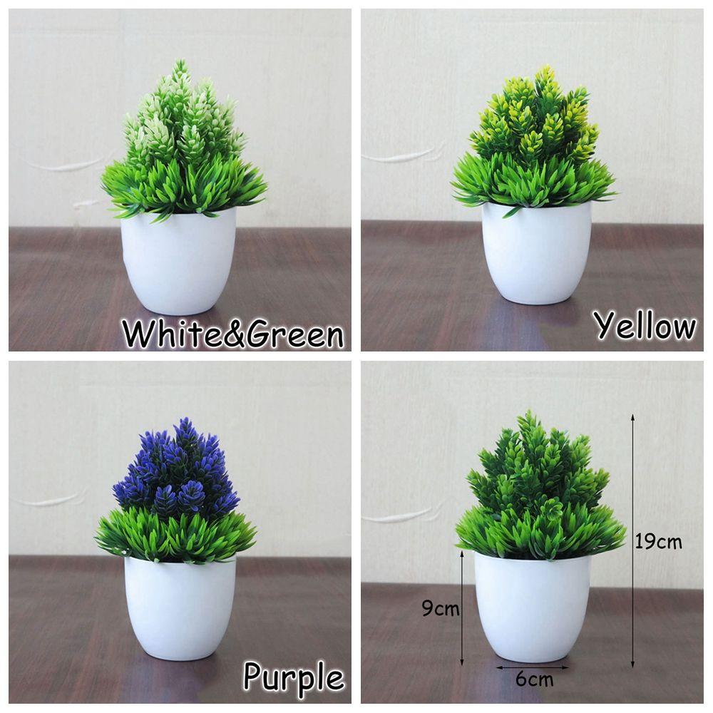 Wedding Desktop Ornament Christmas Plastic Plant Fake Potted Simulation Bonsai Artificial Flower