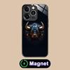 Bull Head Phone Case for iPhone 17 16 15 14 13 12 11 Air Pro Max Plus Mini Glass MagSafe Cover