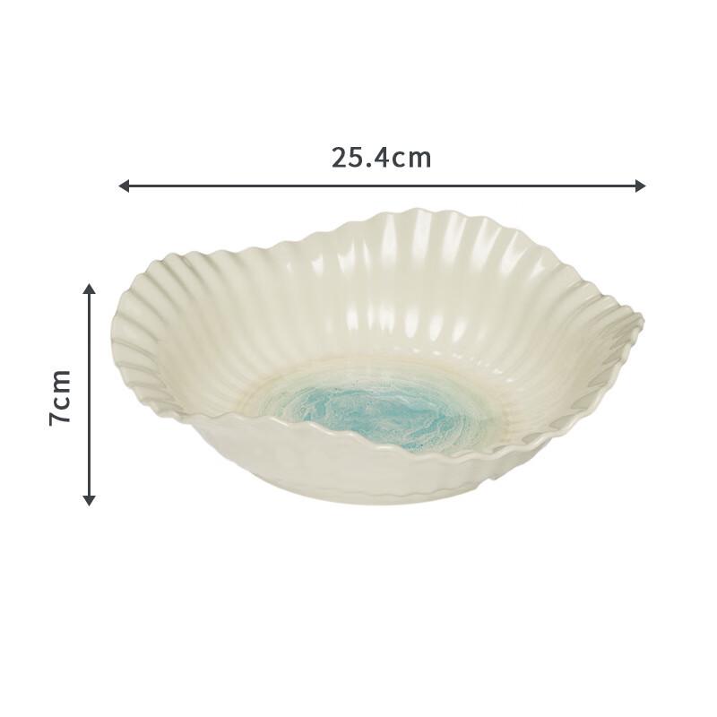 Light Luxury Petal Melamine Fruit and Snack Plate