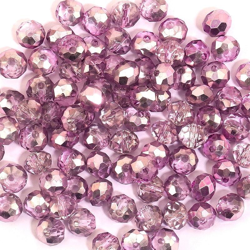 3*4mm 4*6mm Rondelle Faceted Loose Spacer Glass Beads Crystal Round Beads for Jewelry Making DIY Necklace Bracelet Accessories