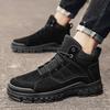 Men's Shoes Martin Boots 2025 Autumn New High-top Outdoor Hiking Shoes Men's Sports Tooling Short Boots Men's Leather Boots