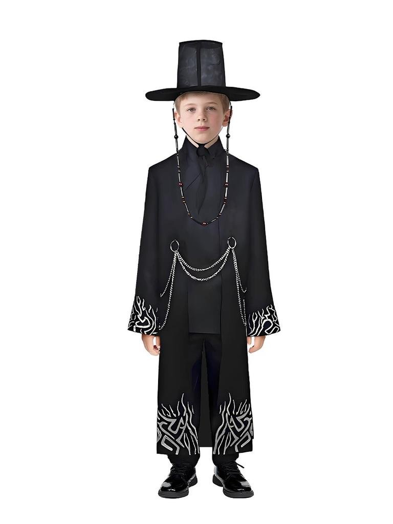 Anime Jinu Cosplay Costumes Hat Boys Demon Hunter Saja Boy Kpop Group Singing Korea Style Boy Idol Halloween Party Costume KKids
