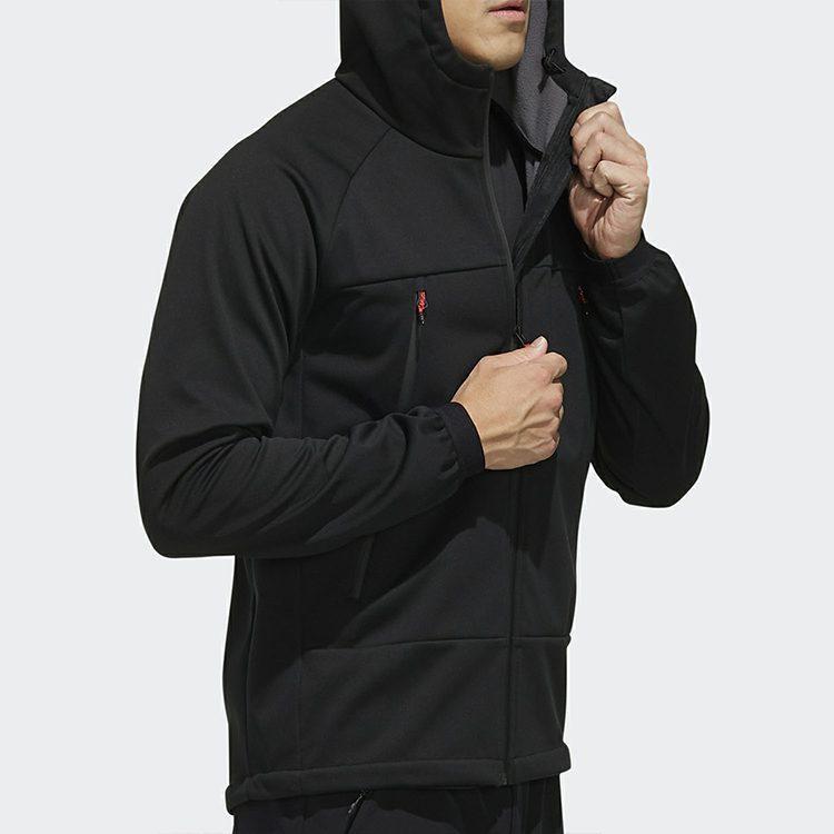 adidas Jackets Men's Black Hooded Moderate Other EH3945