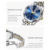 POEDAGAR Montre-bracelet étanche lumineuse à date en acier inoxydable pour femme, Montres tendance pour dames, Cadeaux pour femmes