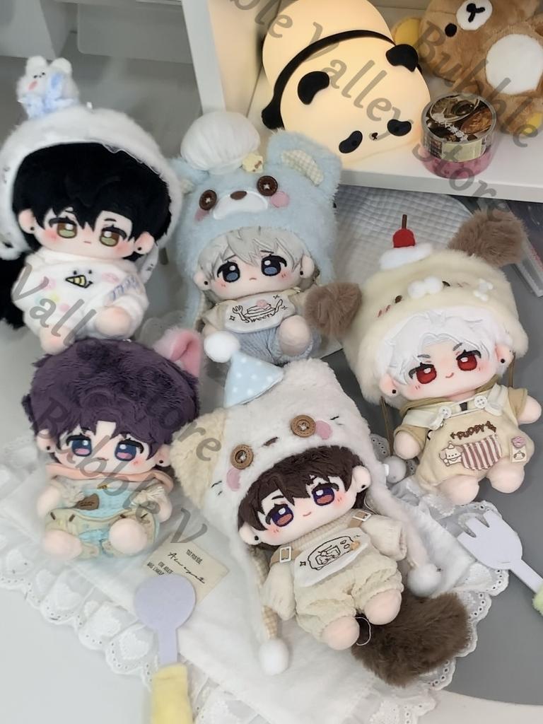 Anime Love and Deepspace Sylus Rafayel Zayne Xavier Caleb Cosplay Fluffy 10cm Cotton Maumet Cartoon Puppet Have Tail Xmas Gift