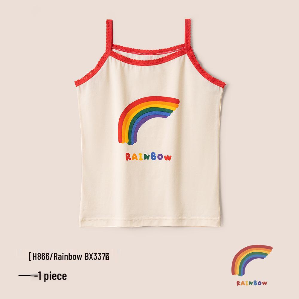 A-Class Summer Pure Cotton Antibacterial Tank Top for Girls and Infants