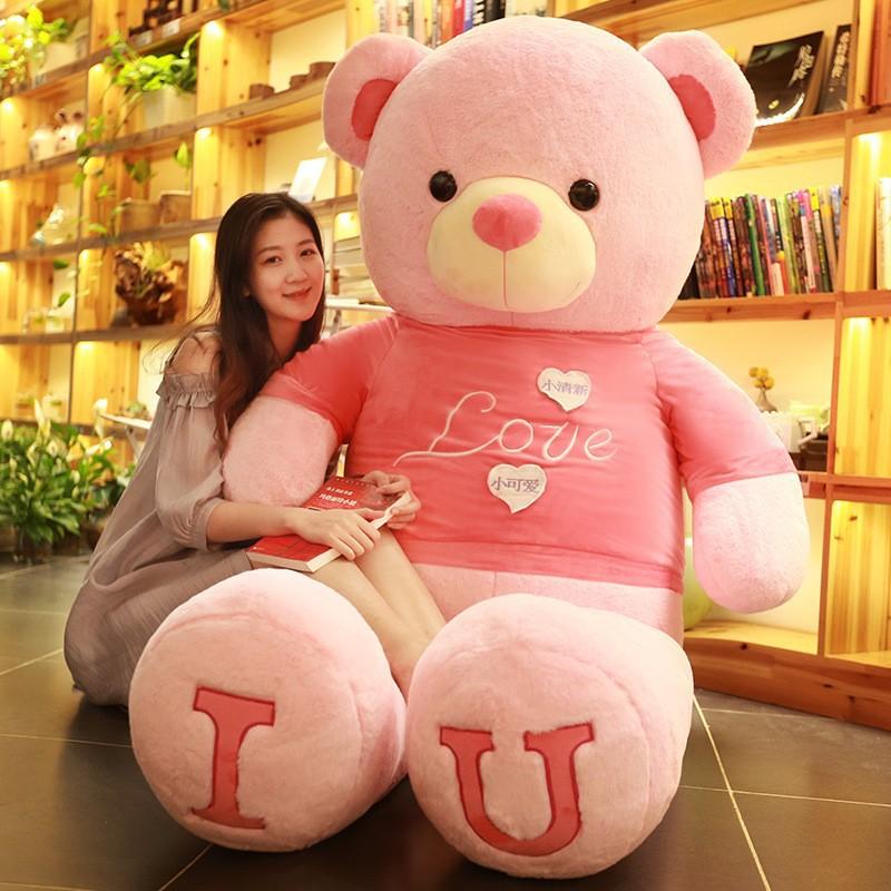 Large Size Teddy Bear Plush Toy Lovely Giant Bear Huge Stuffed Soft Dolls Kids Toy Birthday Gift for Girlfriend