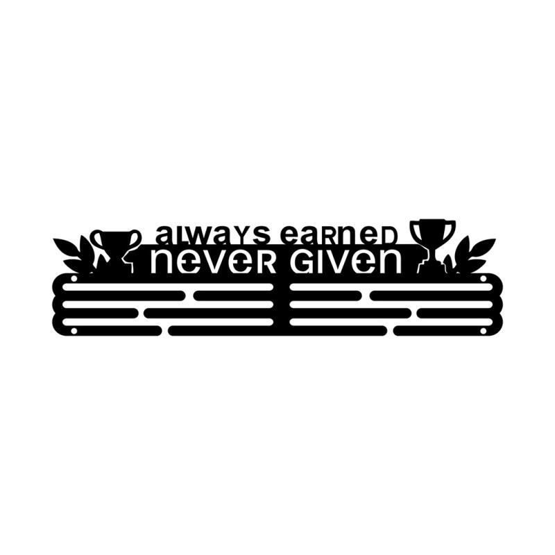 Medaillen-Ausstellungsregal Metall Medaillenaufhänger Halter Organizer Wandmontiert Große Kapazität Auszeichnungshalter Für Rennen Fußball Sport Karate