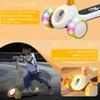 SFUN Kick Scooter with Adjustable Gift Kids' Light-Up Wheels, Foldable, 4-Stage Speed, Birthday/Christmas (Orange)