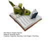Mini Dragon Figurine Fantasy Dragon On Book Reading Statue for Fairy Garden Terrarium Bookshelf Desk Decor