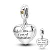 Kupfer Hängender Charm passend für Charmhub Armbänder Oktopus Schildkröte Seestern Zitrone Frucht Perlen Charms Sterling Silber Authentisch