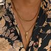 Vnox Stainless Steel 2pcs Necklaces For Men Boys, Two Style Chains Cool Italian Horn Pendant, Talisman Protection Gifts To Teen