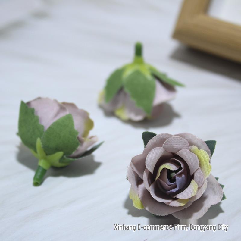 Handgefertigte Mailand Rose Künstliche Blume für Zuhause, Hochzeitsdekoration und DIY Kopfschmuck