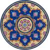 Kreative Bohemia Muster Teller Keramik Wandbehang Dekorative Hintergrundplatte Nordischer Stil