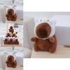 Adorable Capybara Plush Toy Bag Charm Soft Stuffed Animal Doll With Cute Design
