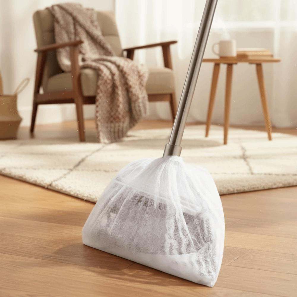 50Pcs/100Pcs Portable Disposable Broom Cover Hair Absorbent Household Broom Dust Cover Non-woven Fabric Electrostatic Dust Paper