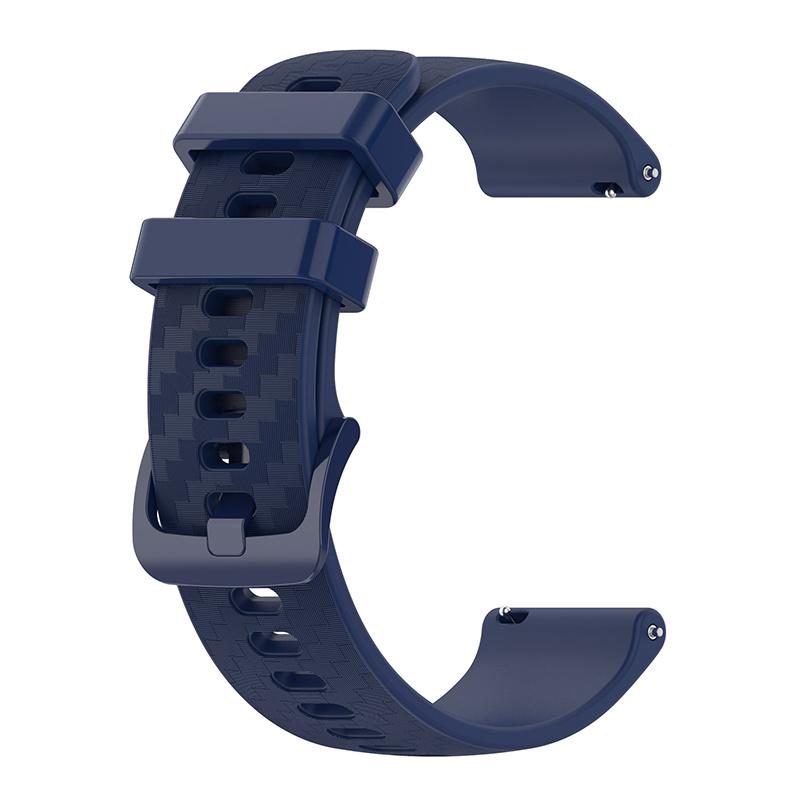 For Polar Vantage M/Vantage M2/Gait X/Gait X Pro Carbon Fiber Texture Silicone Watch Band Replacement Wrist Strap with Buckle