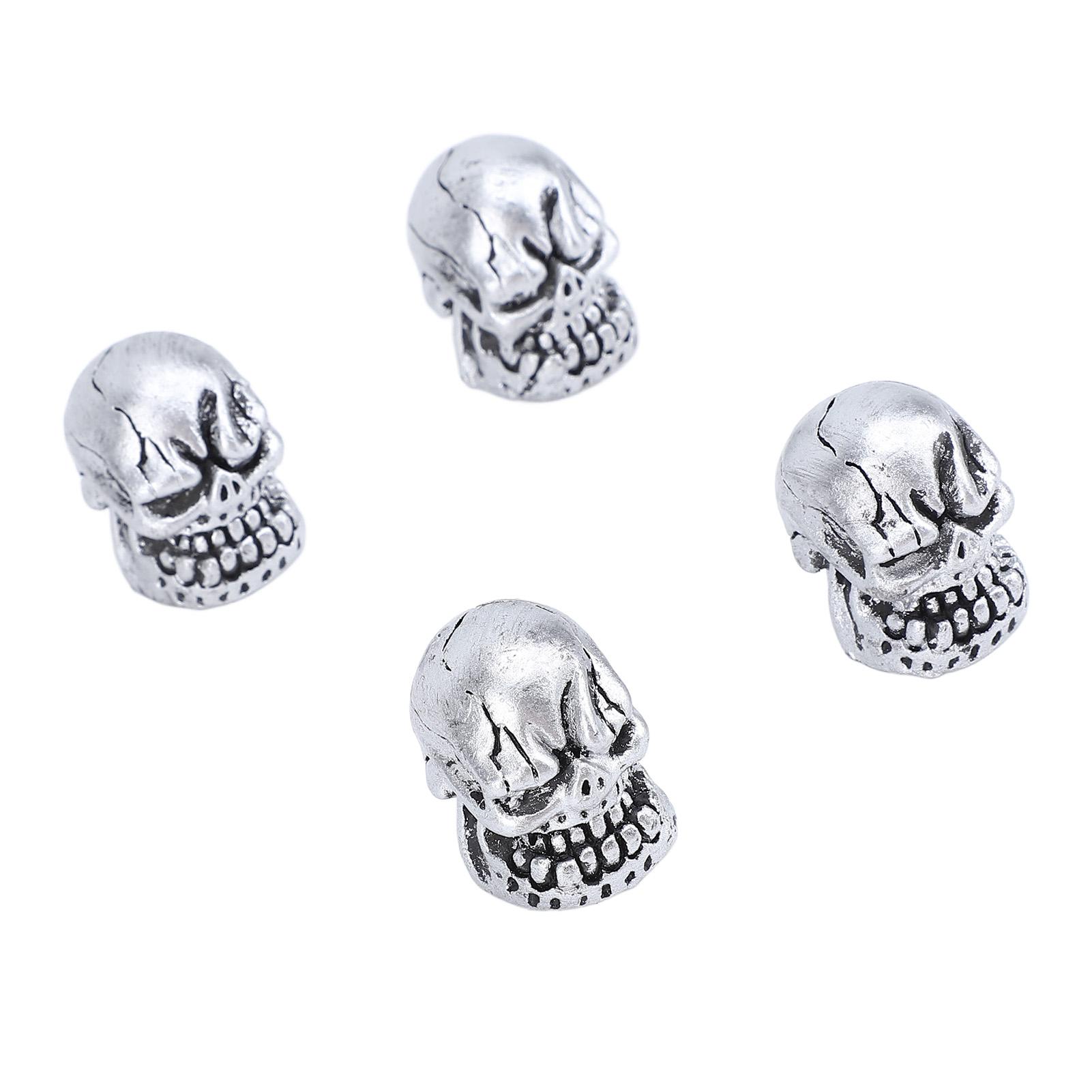 

4 шт. колпачка штока клапана черепа диаметром 7 мм для автомобильных шин, колпачки штока клапана, герметичное уплотнение для автомобиля, грузовика, велосипеда