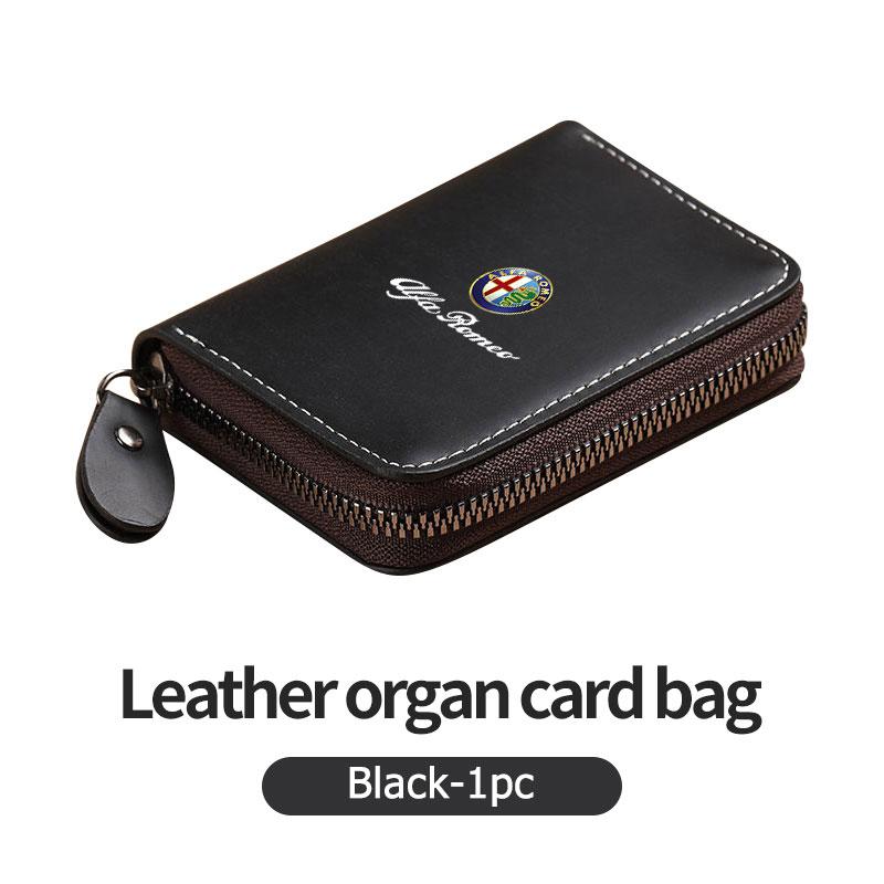 Samolepky na auto Pro Alfa Romeo Pánská peněženka Kožená peněženka Tenký držák na platební karty a ID karty Pro Alfa Romeo 159 Giulietta 156 147