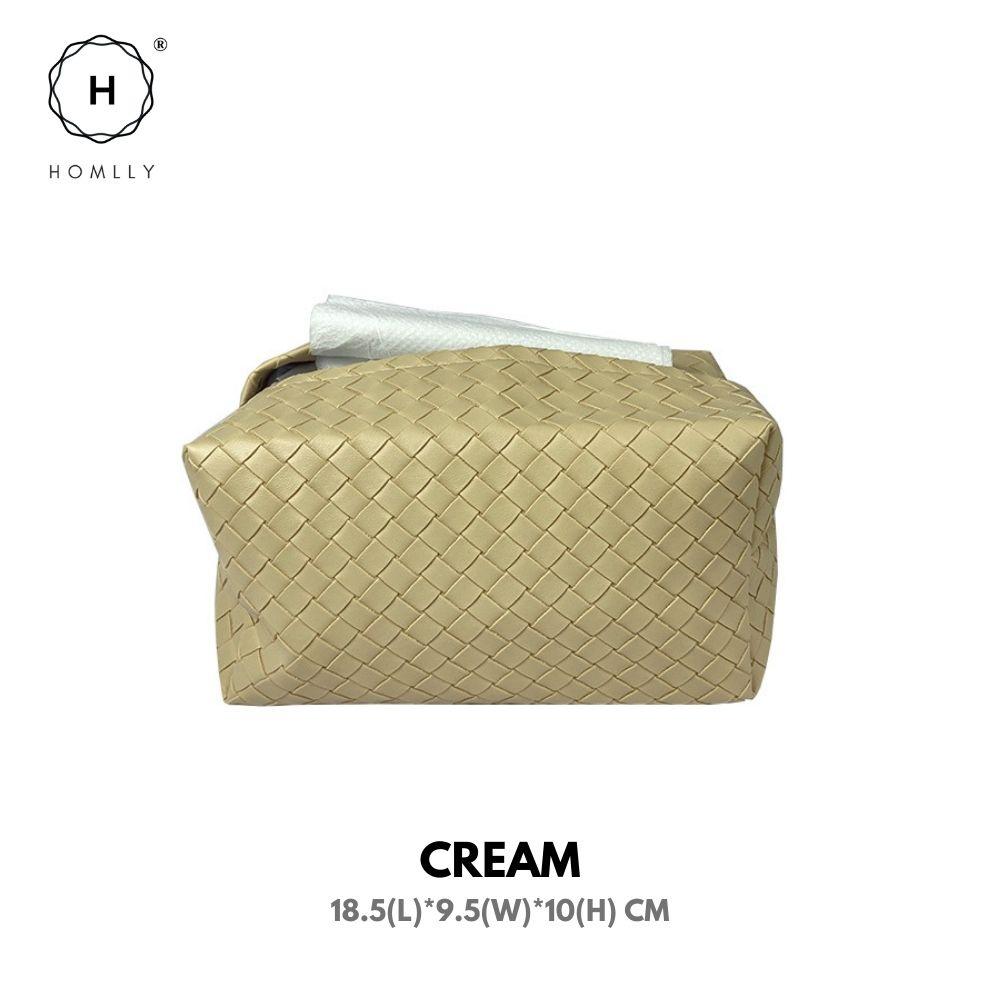 Homlly Leather Tissue Box Cover (X2PCS)