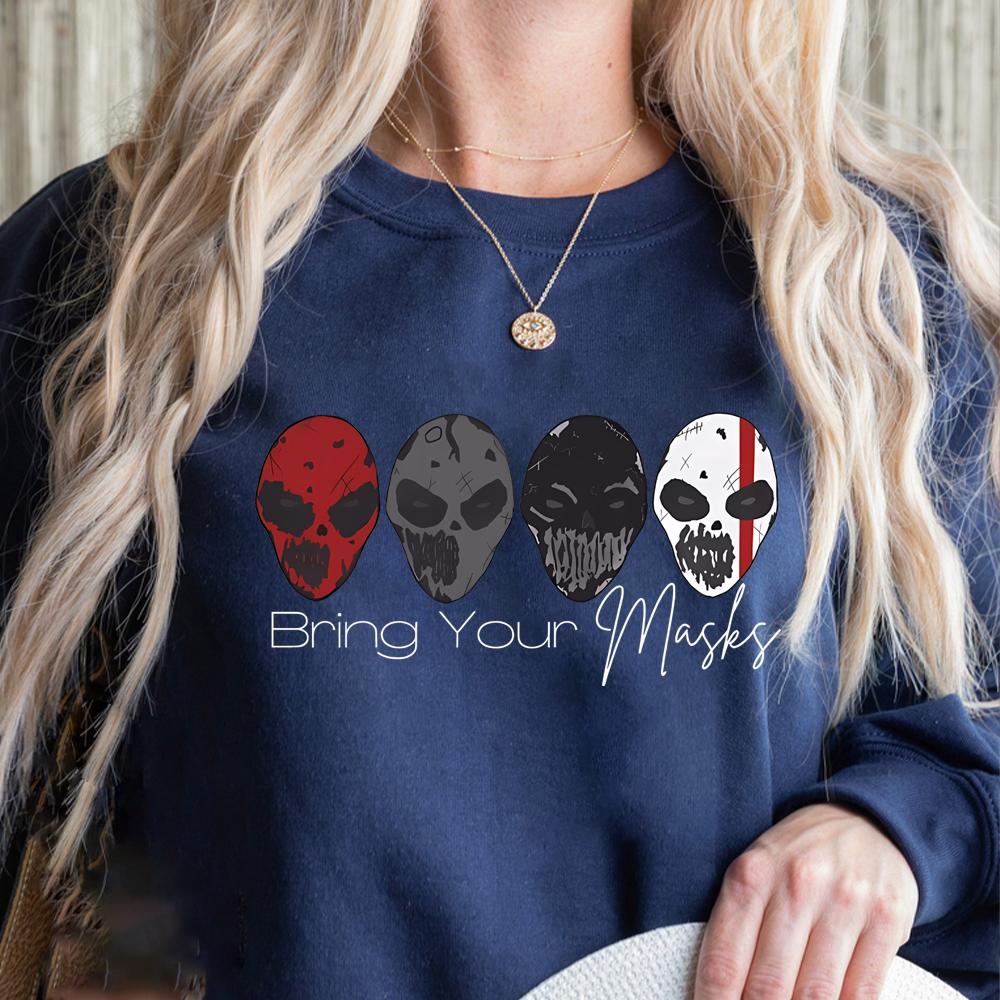 Bluza Bring Your Masks Bluza z serii Devils Night Bluza Penelope Douglas Bluza z czterema jeźdźcami Bluza Bookish