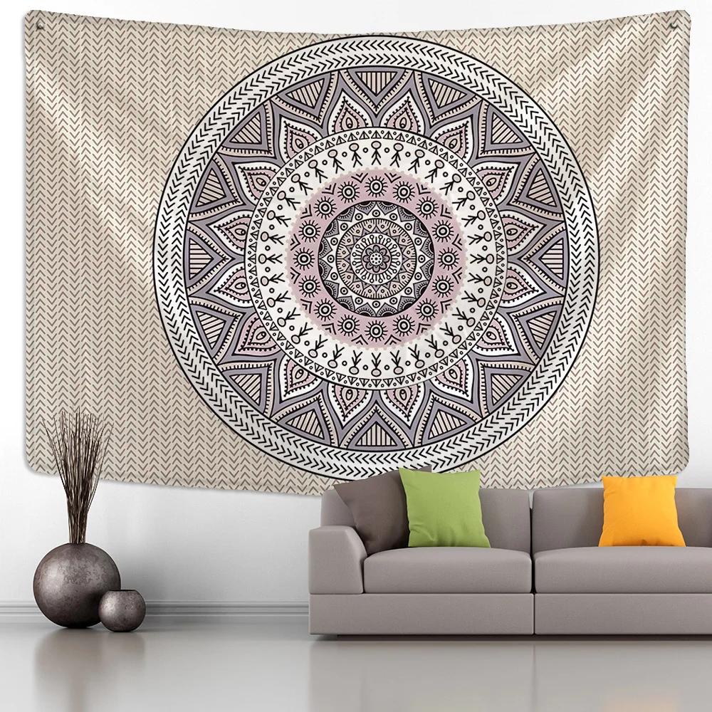 Mandala Tapestry Wall Hanging Boho Decor Wall Cloth Tapestries Psychedelic Hippie Night Moon Tapestry Mandala Wall Carpet