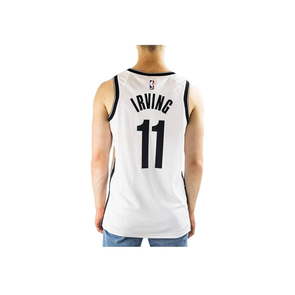 Nike NBA Brooklyn Nets Kyrie Irving 11 Fan Edition Jersey White Men Streetwear CW3584-105