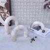 Elegant Wabi-Sabi Marble Ornament for Living Room Console Table Décor