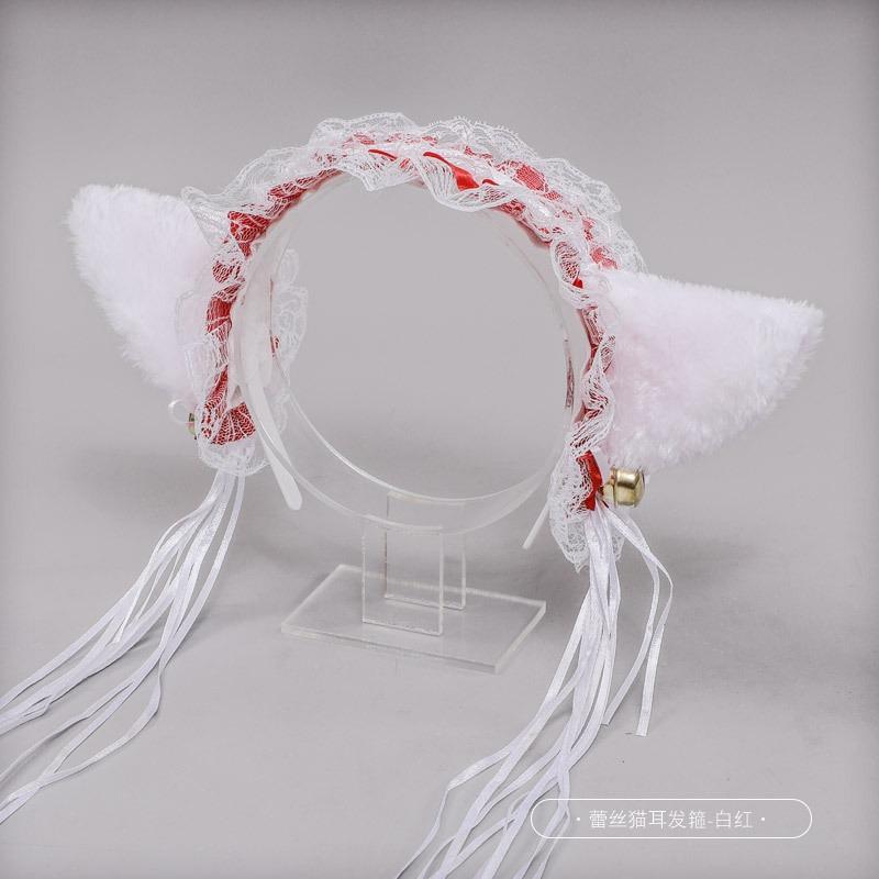 A cosplay prop accessory cat lady hair accessory animal ear maid accessory bell cat ear headband