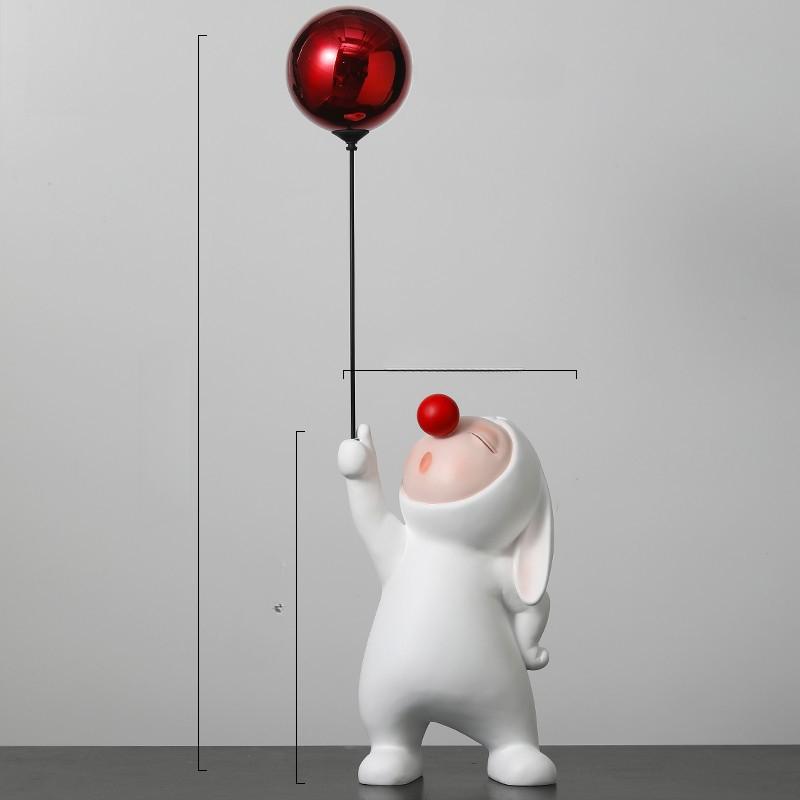 

Креативные украшения из воздушных шаров в виде кроликов, животные, гостиная, рабочий стол, веранда, окно, украшение для дома