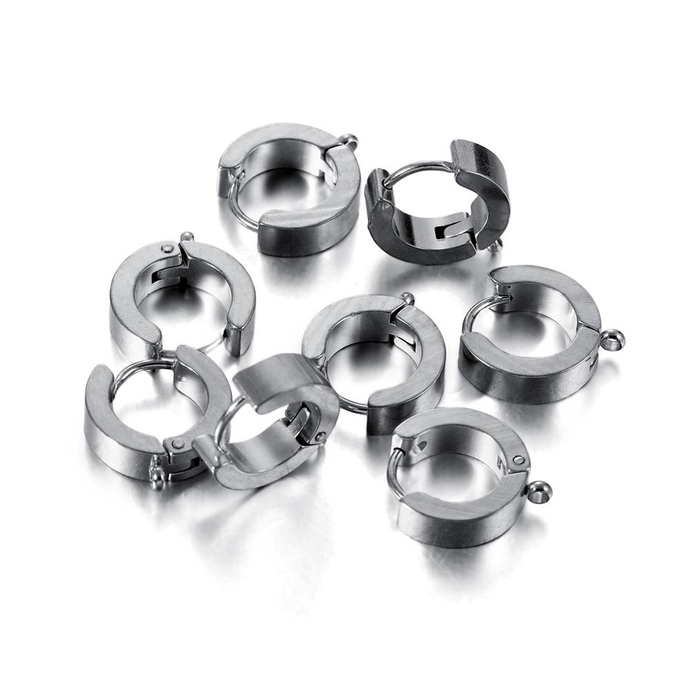 

10pcs/lot Stainless Steel Gold Huggie Earring Hooks Ear Post Findings for Clips DIY Jewelry Components Accessories