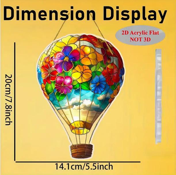 Heart Balloon Led Light With Acrylic Hanging Decor For Romantic Party Gifts