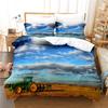 Bed Sets For Boy Duvet Cover 3D Print Super Cool Tractor Car Queen Size Comforter Sets Bedclothes Housse De Couette 2 Personne