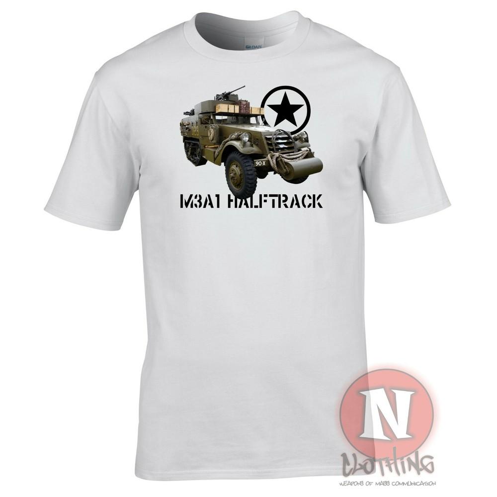 M3a Halftrack TShirt Military Nostalgia Ww2 Dday Historical Vehicle Allied Wwii S