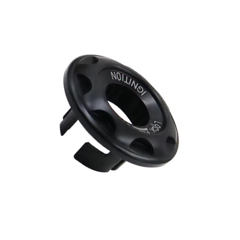 Крышка замка зажигания мотоцикла из алюминиевого сплава, защитное кольцо замка зажигания для Yamaha Fuego JOG ZY100T AVENUE RSZ Vino чёрный