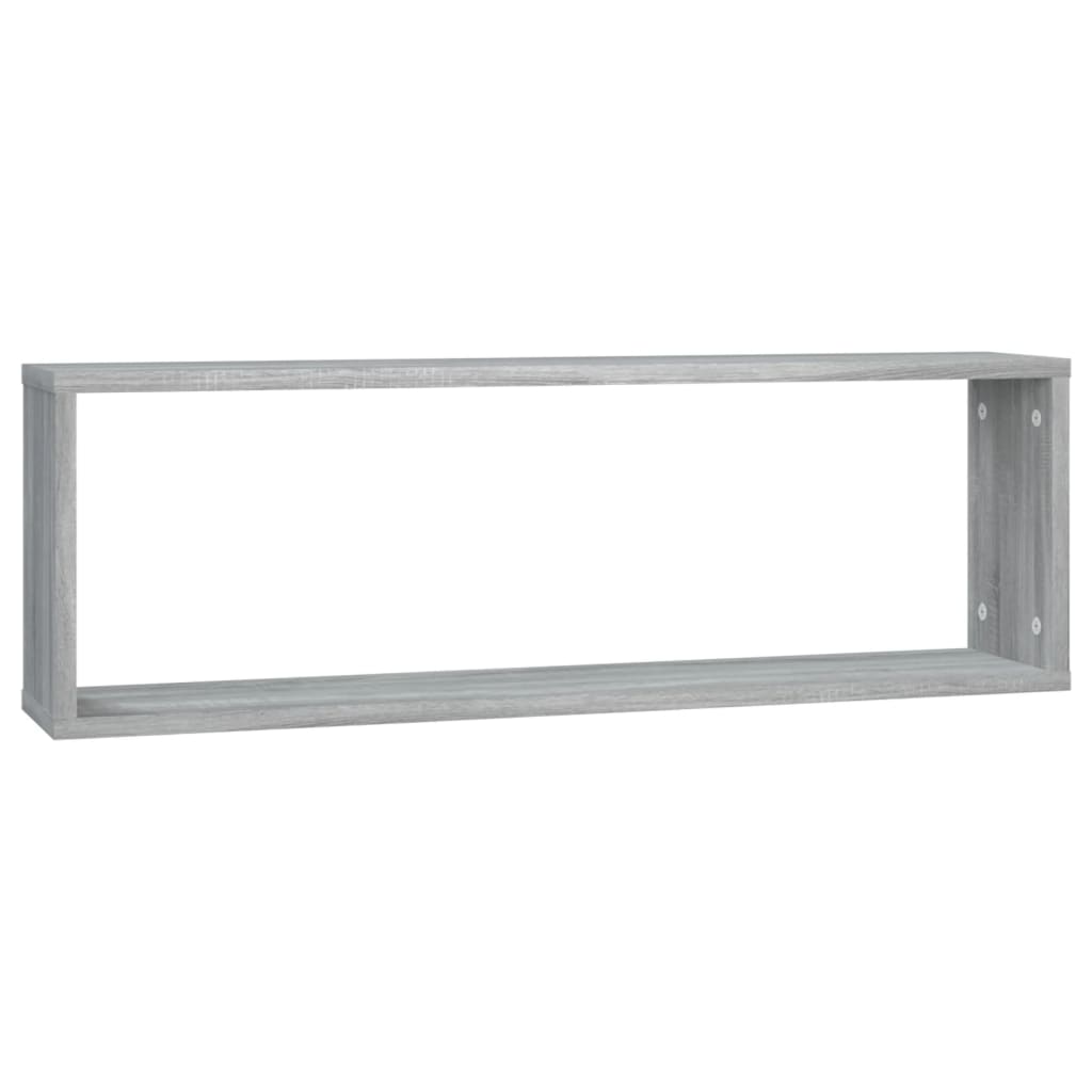 Wall Shelves 2 pcs Grey Sonoma 80 x 15 x 26.5 cm Particleboard